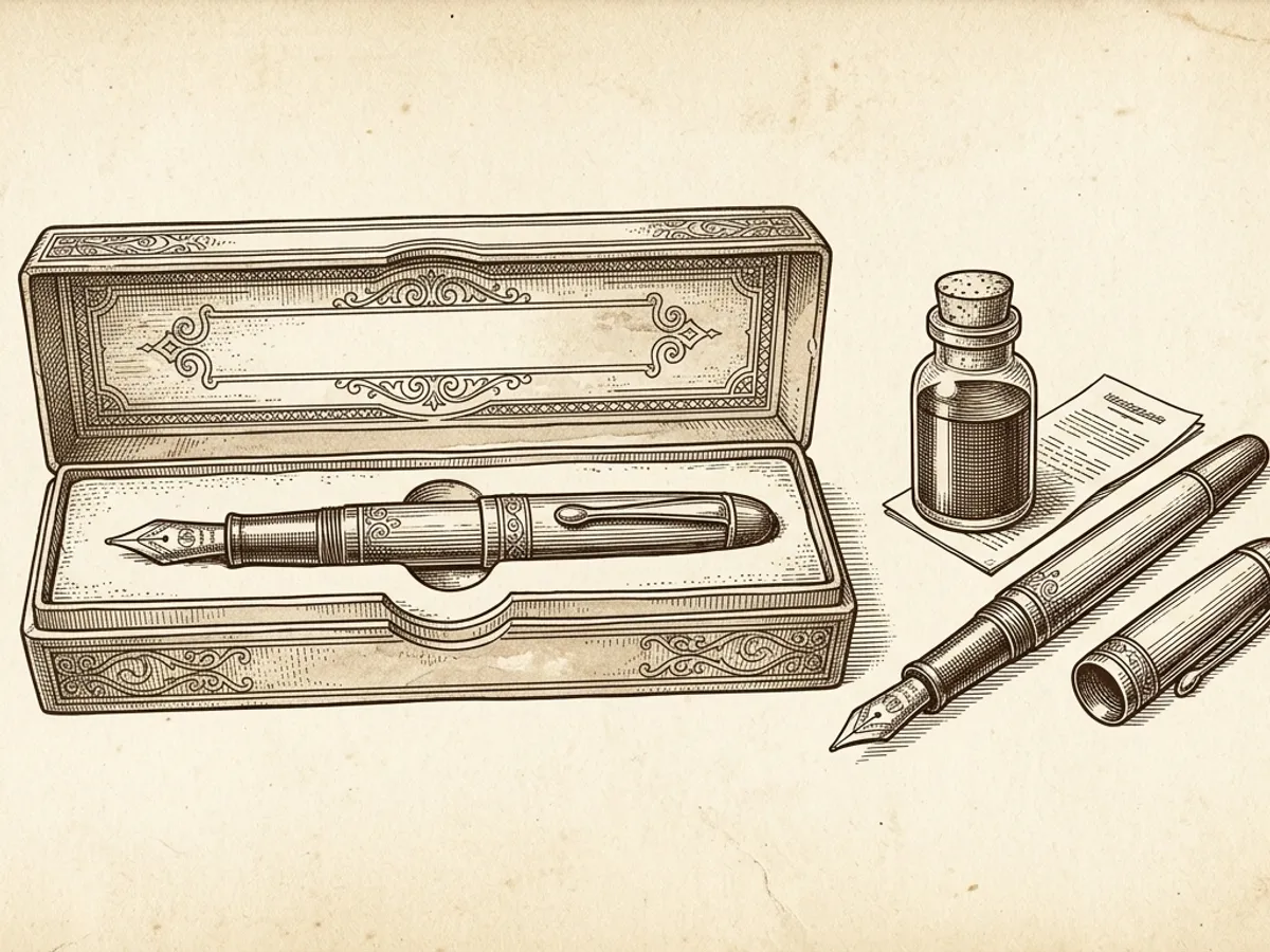 A Kaweco Perkeo fountain pen in its original packaging, cap resting beside the barrel, ready to be purchased
